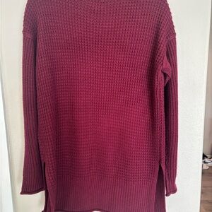 Cozy Burgundy Knit Sweater